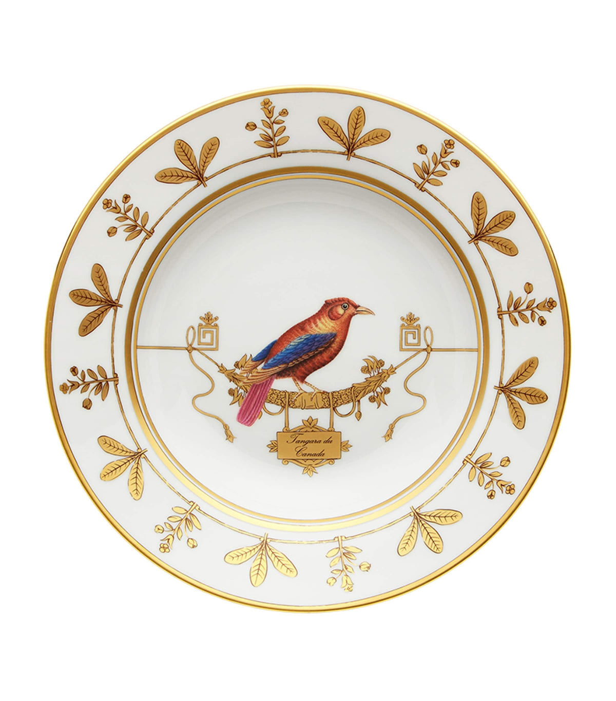 GINORI 1735 Volière Tangara Du Canada soup plate 24.5cm, UK version