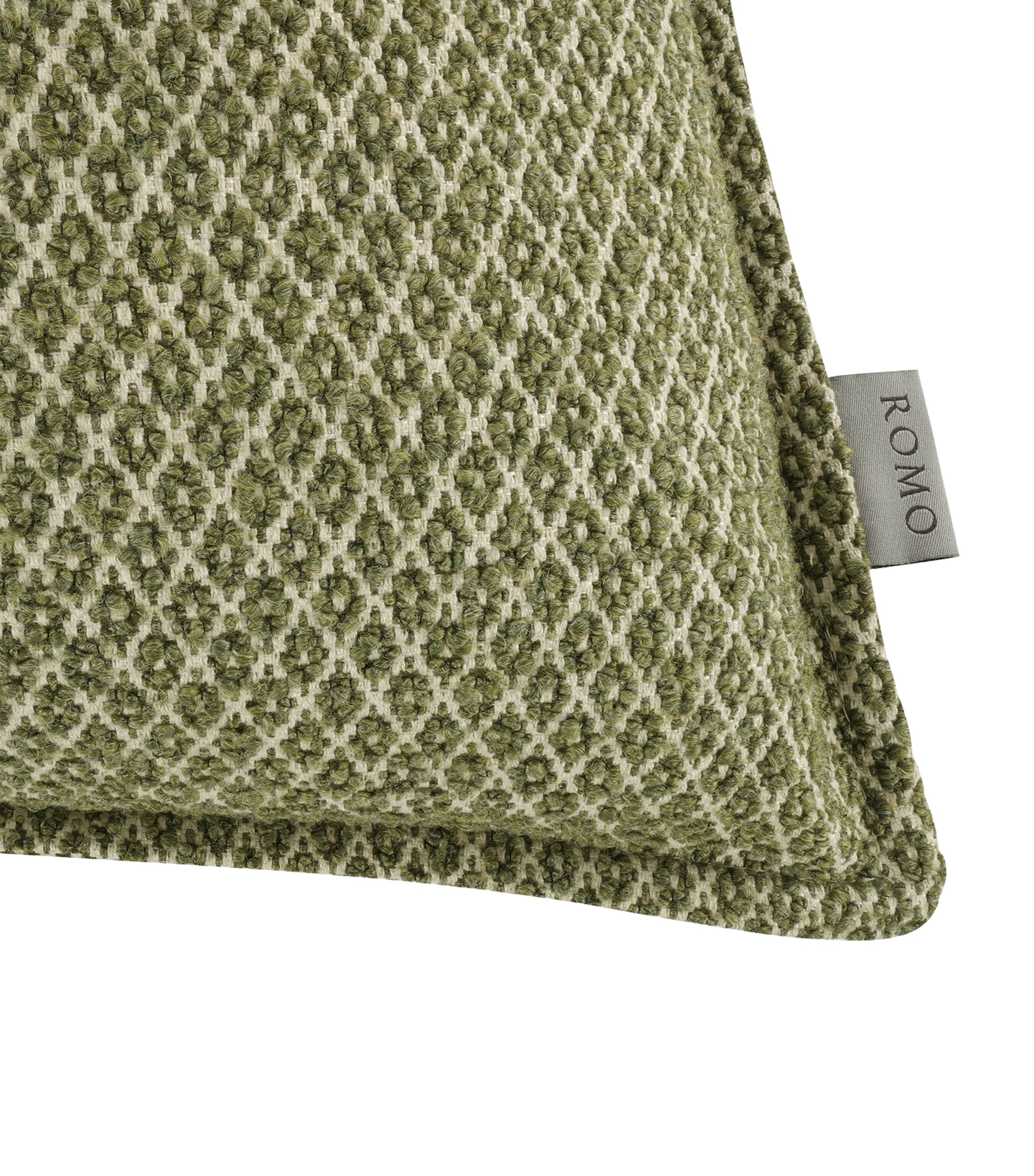 Romo Quito Moss cushion 55cm x 55cm, imported from the UK