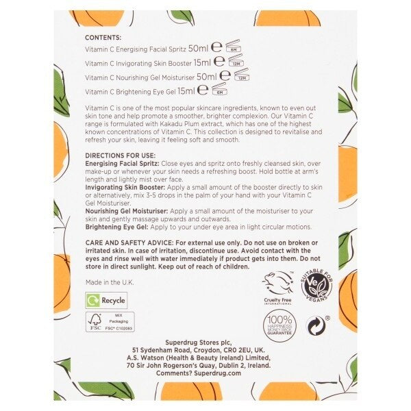 Superdrug Vitamin C Detox Skincare Collection