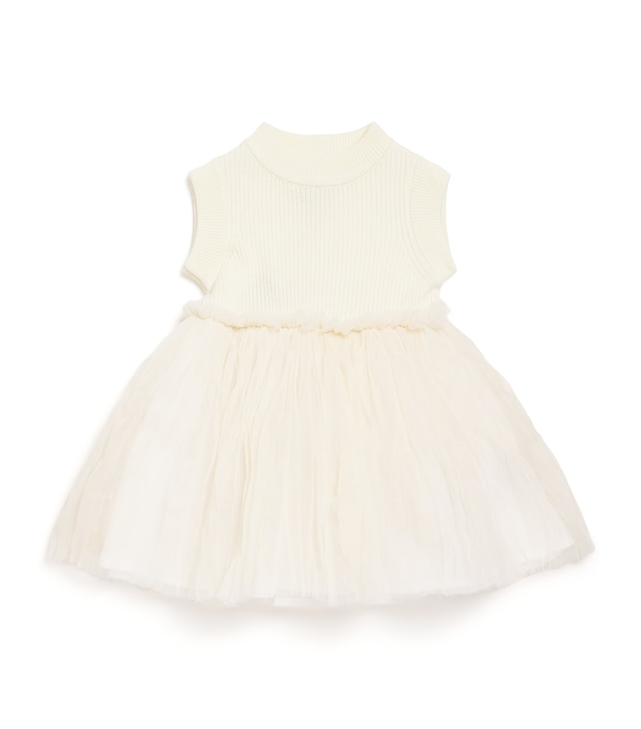 Donsje Xewa baby dress knitted-tulle 3 months-4 years - British product