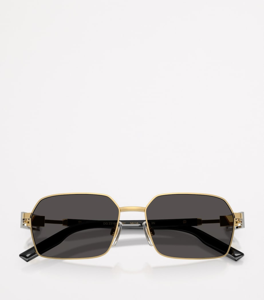 Dolce&Gabbana wire-frame rectangular sunglasses, imported from the UK