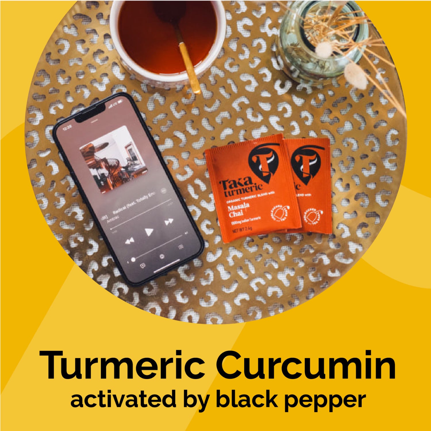 Taka Turmeric masala chai turmeric tea 15 teabags - British product