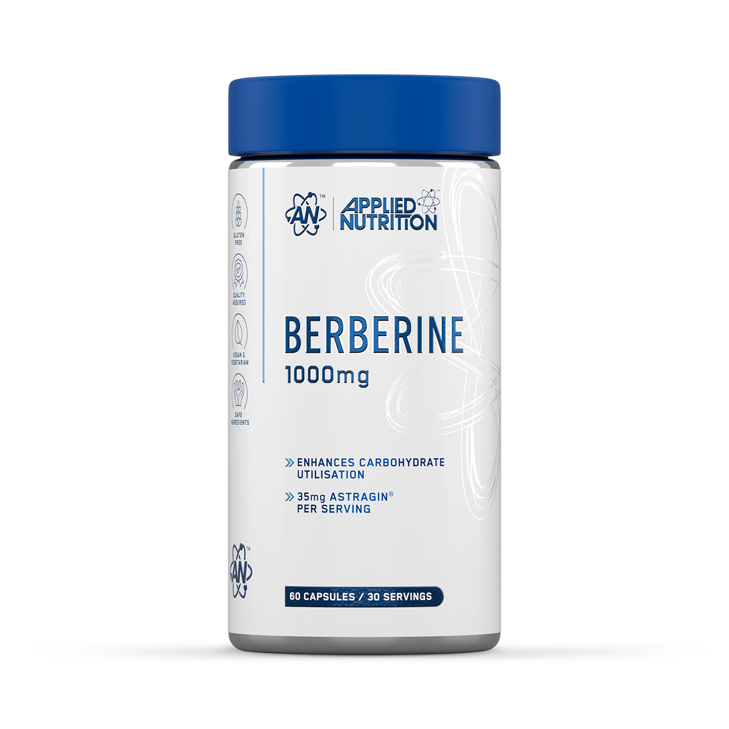 Applied Nutrition Berberine 1000mg Capsules 60 - British product