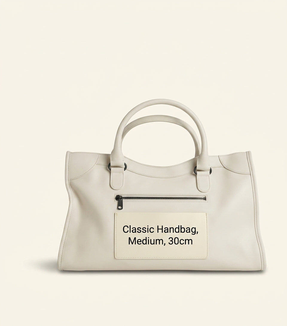 Balenciaga Le City top-handle bag in lambskin leather (British brand)
