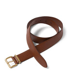 Miu Miu leather belt with engraved buckle, UK version