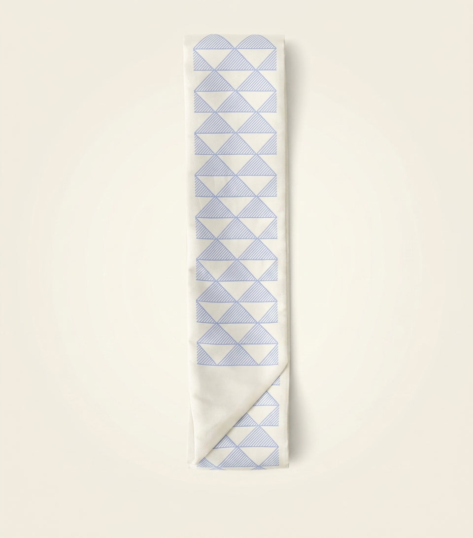 Prada silk twill scarf with Triangle print, 65cm (British brand)