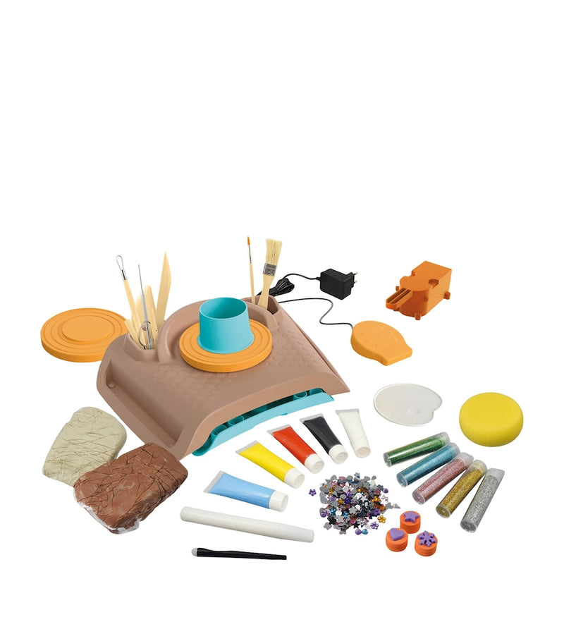 Professional Pottery Studio Kit with Motorised Wheel and Craft Tools for Ages 8+