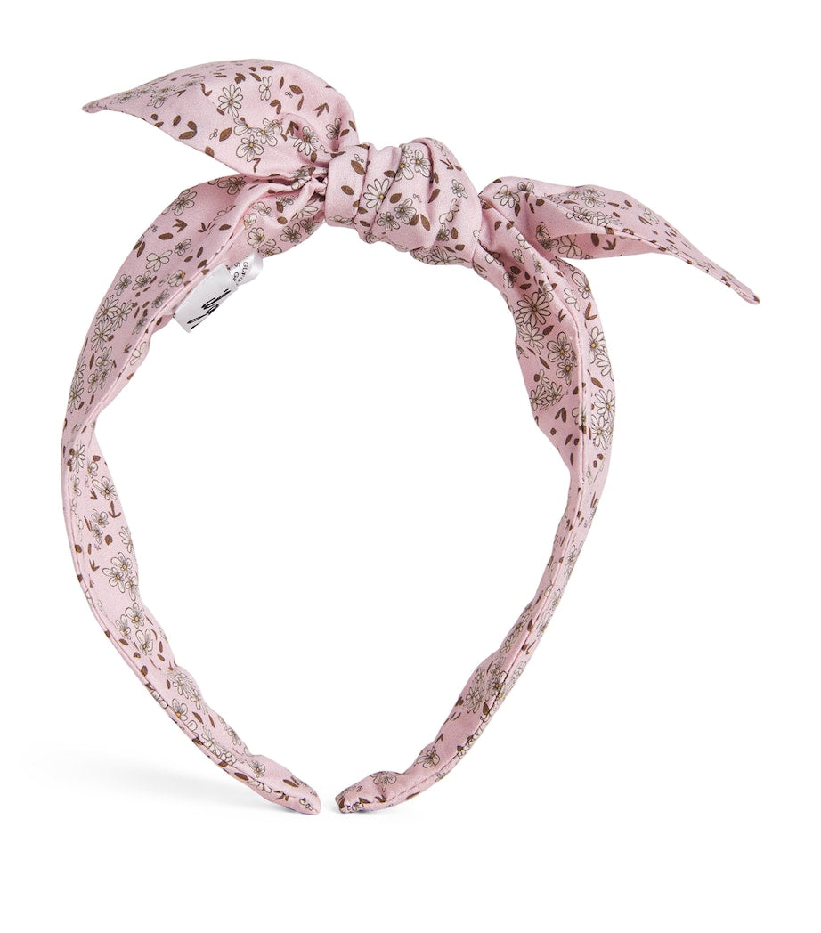 Il Gufo floral print headband soft fabric - British product