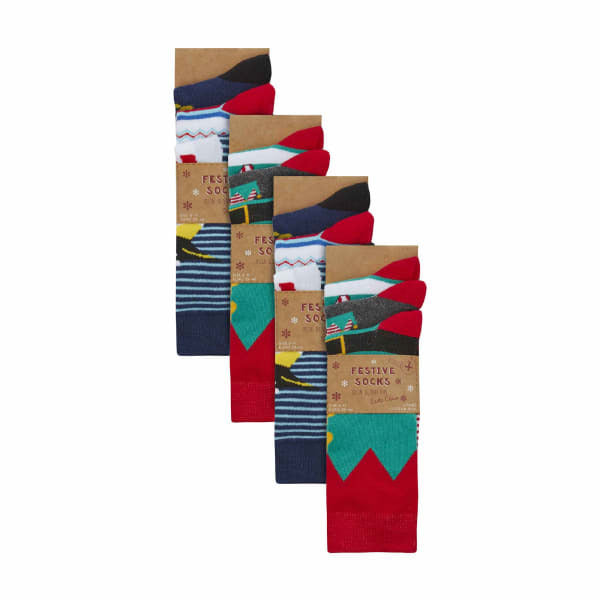 Sock Snob Christmas socks 12 pair multipack (British brand)