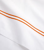 Yves Delorme organic cotton duo orange double flat sheet 240cm x 295cm (British brand)