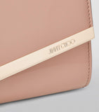 Jimmy Choo Emmie leather clutch bag, imported from the UK