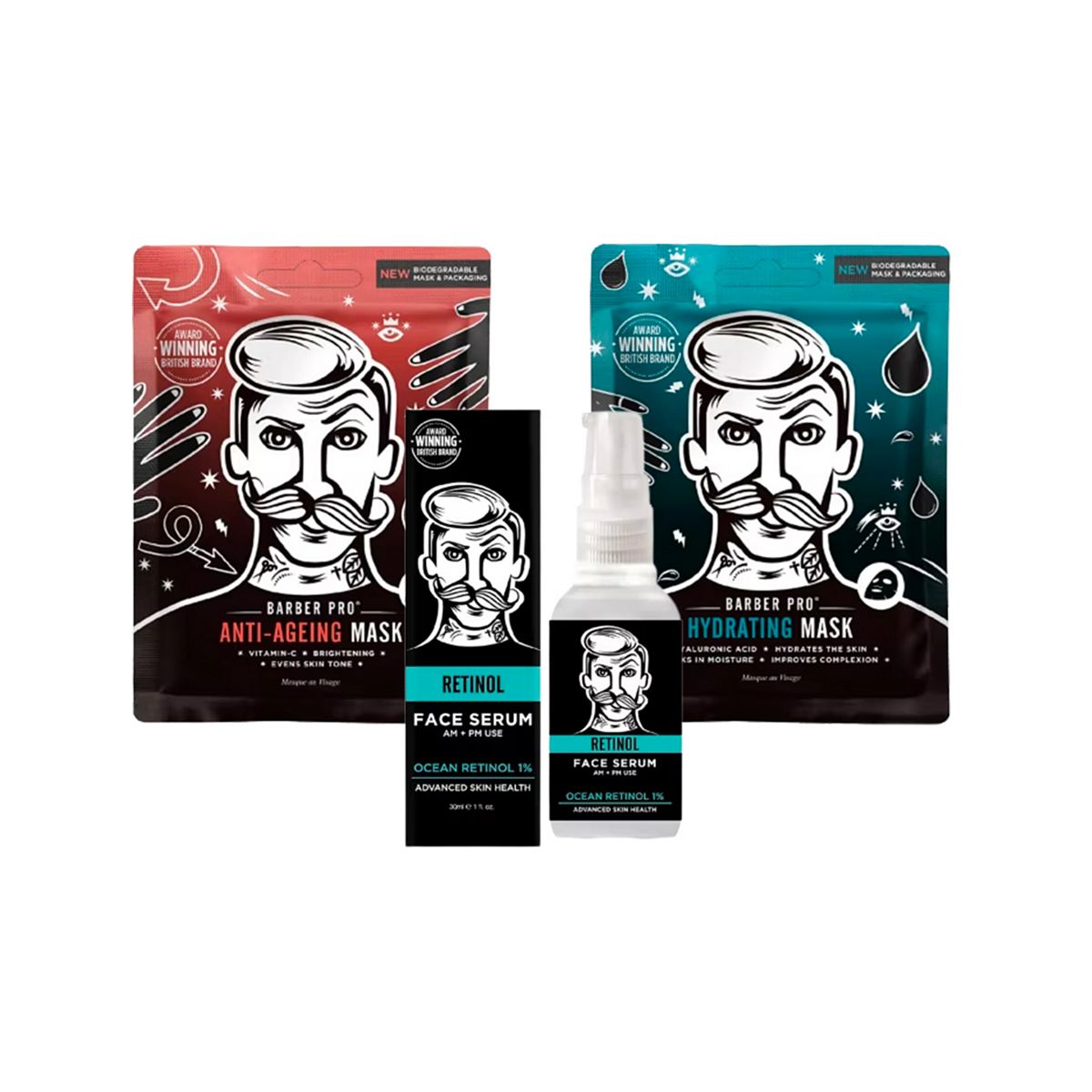 Barber Pro Face Mask & Serum Bundle GOODS Boots   