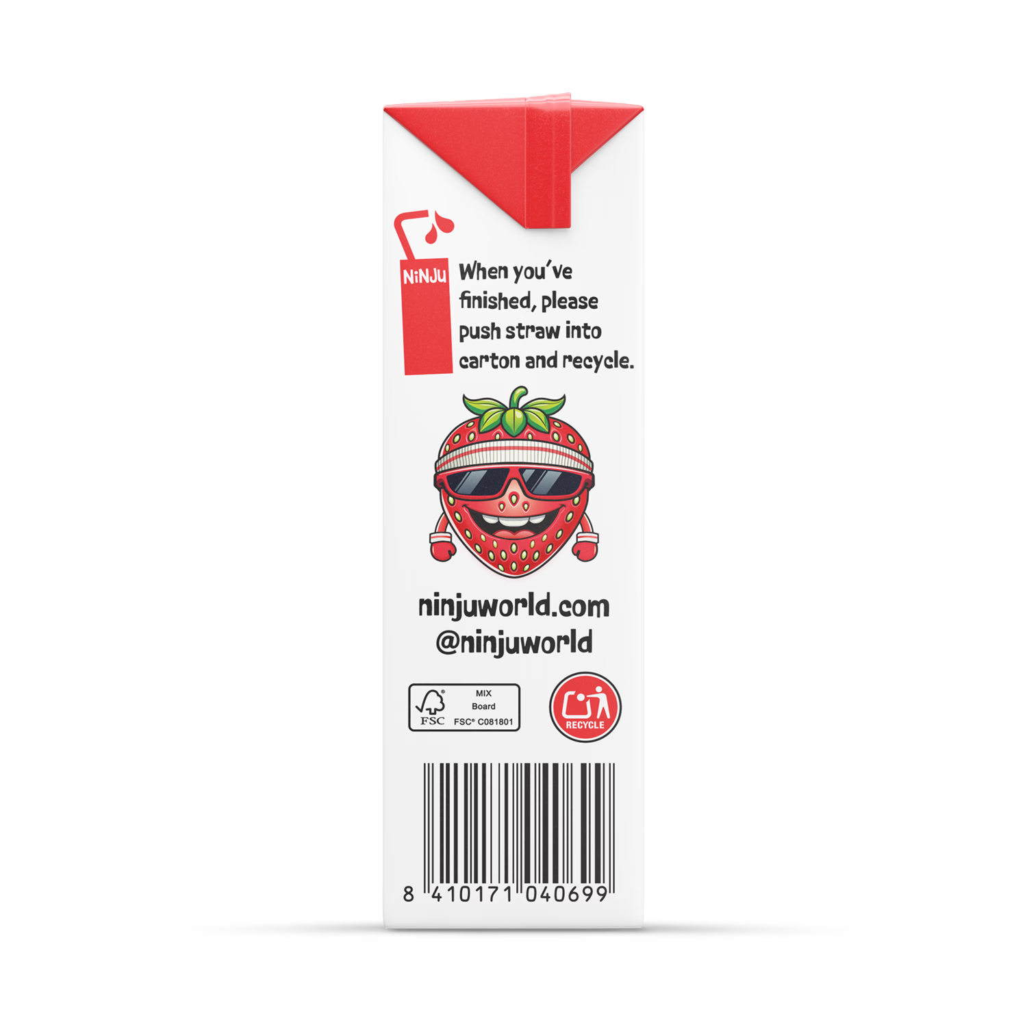 Ninju strawberry blackcurrant vitamin water 200ml - British product