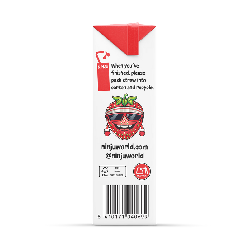 Ninju strawberry blackcurrant vitamin water 200ml - British product