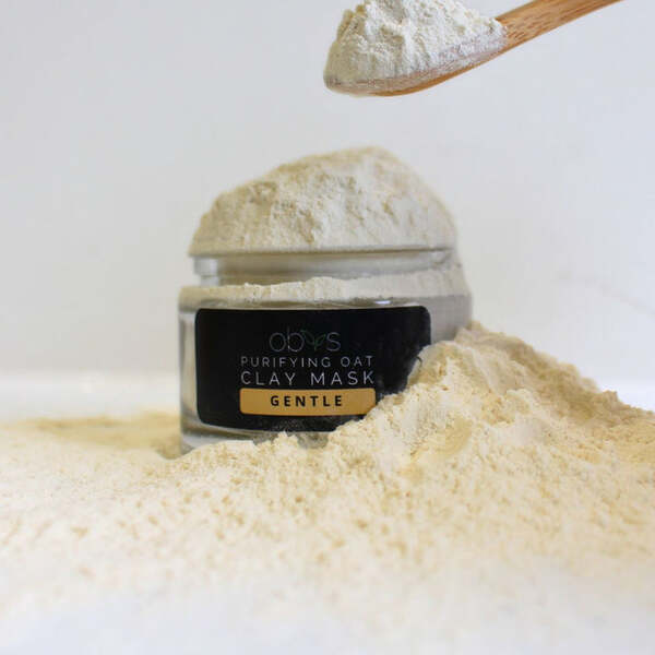 Obvs Skincare purifying oat clay mask (British brand)