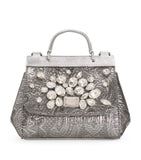 Embellished Top-Handle Bag