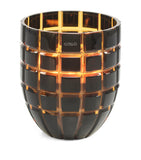 Onno large gold scented candle in crystal glass jar, imported from the UK