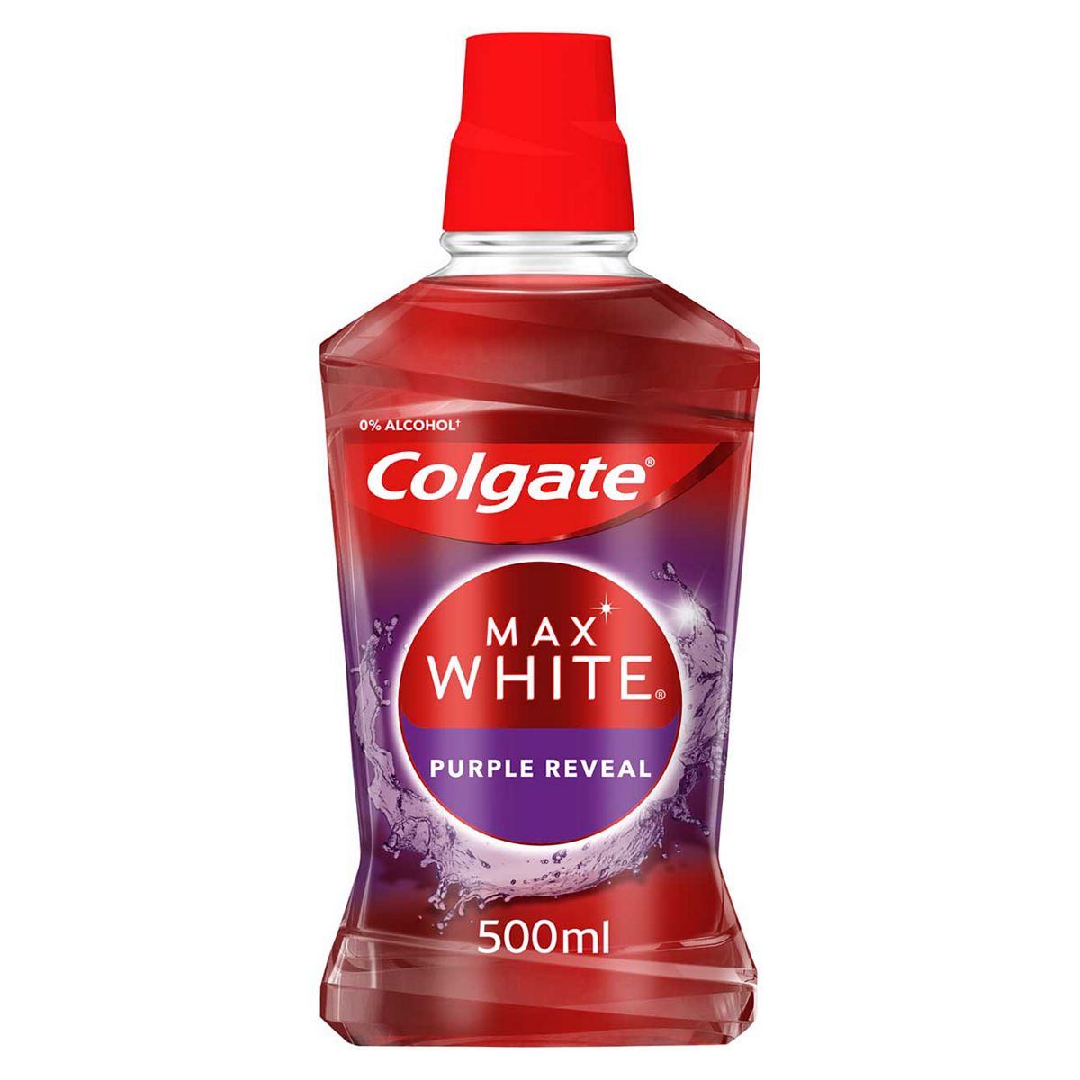 Colgate Max White Purple Reveal Mouthwash 500ml GOODS Boots   