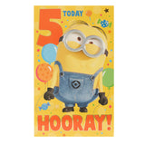 Minions Age 5 Birthday Card General Household ASDA   