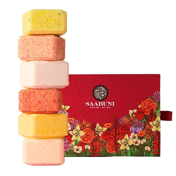 Saabuni shower steamers complete set 40g x 6 (British brand)