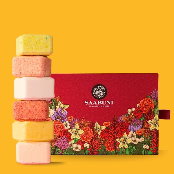 Saabuni shower steamers complete set 40g x 6 (British brand)