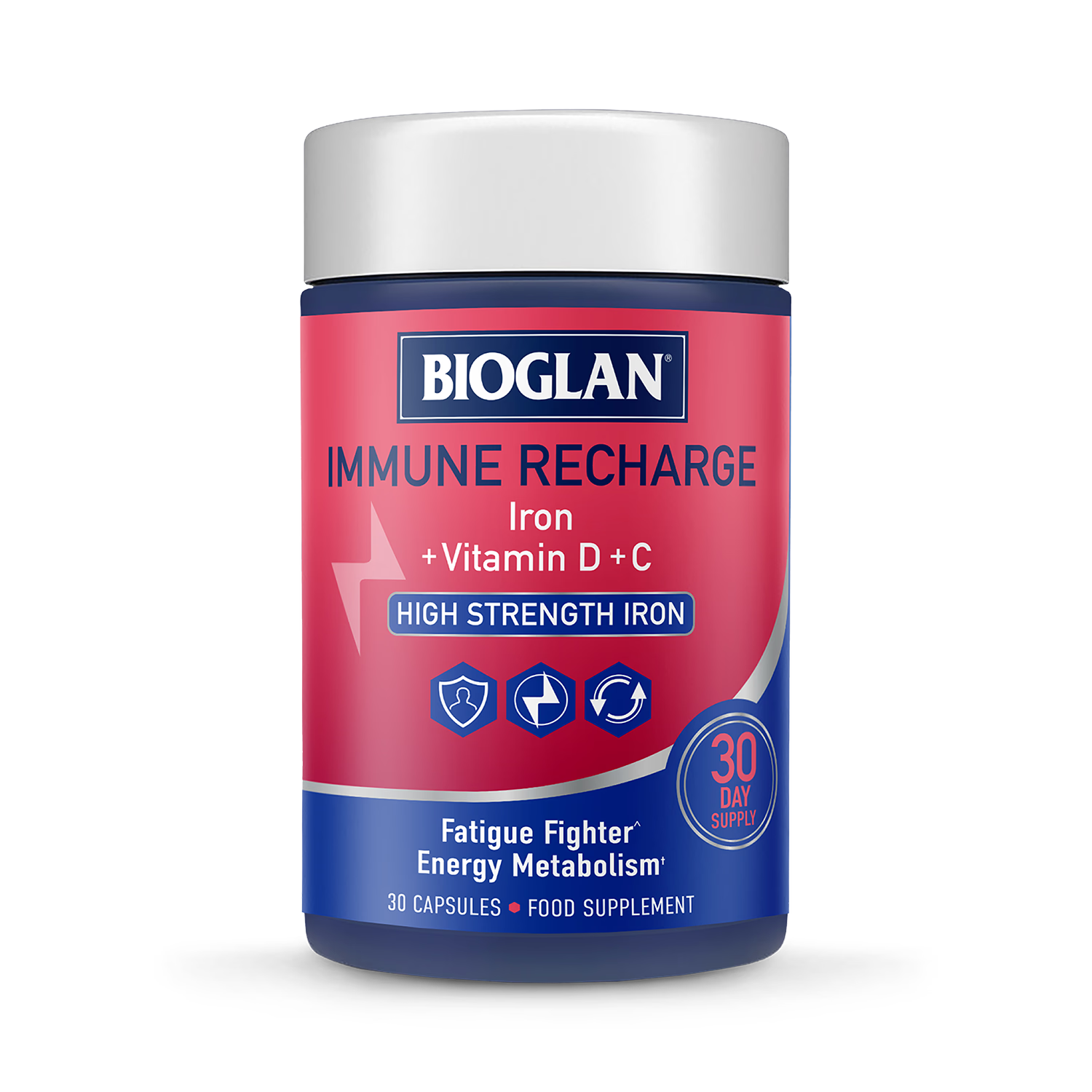 Bioglan Immune Recharge food supplement 30 capsules - British product