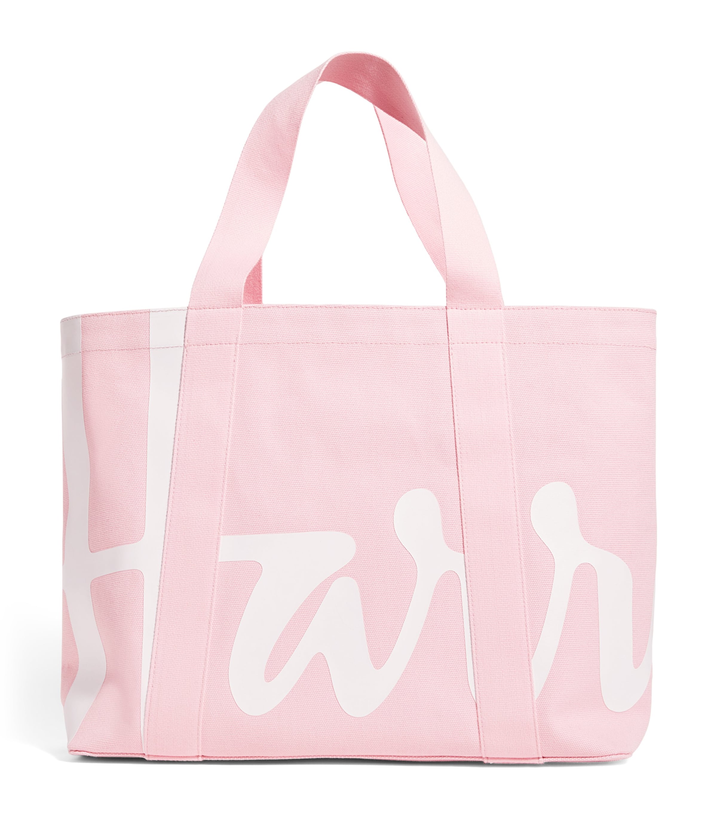 Harrods medium cotton logo tote bag, UK version