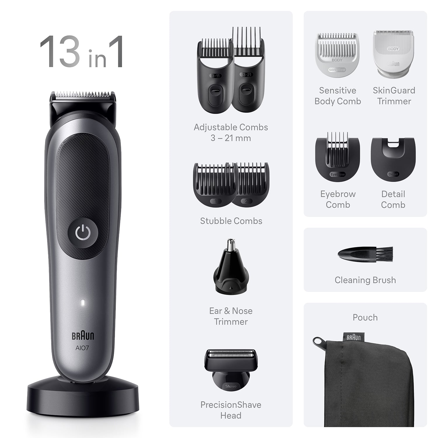 Braun Series 7 13in1 grooming kit - British product