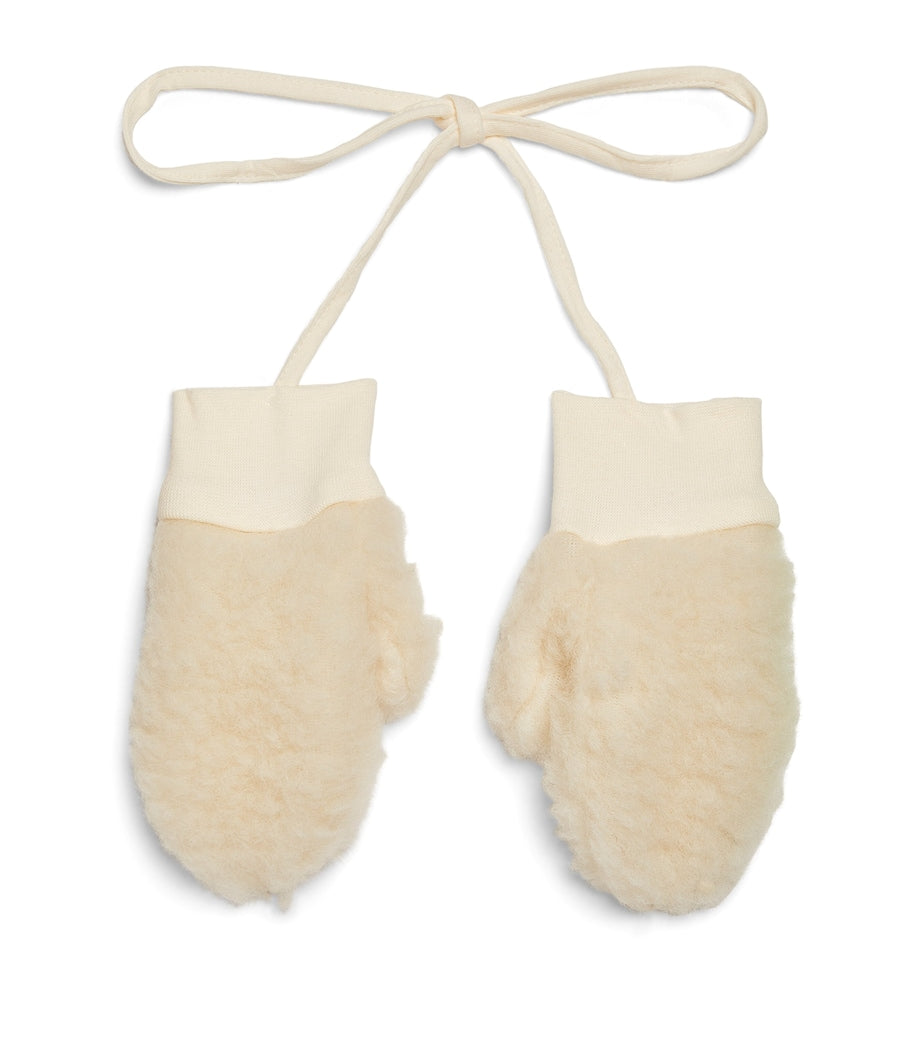 Binibamba merino wool baby mittens, imported from the UK