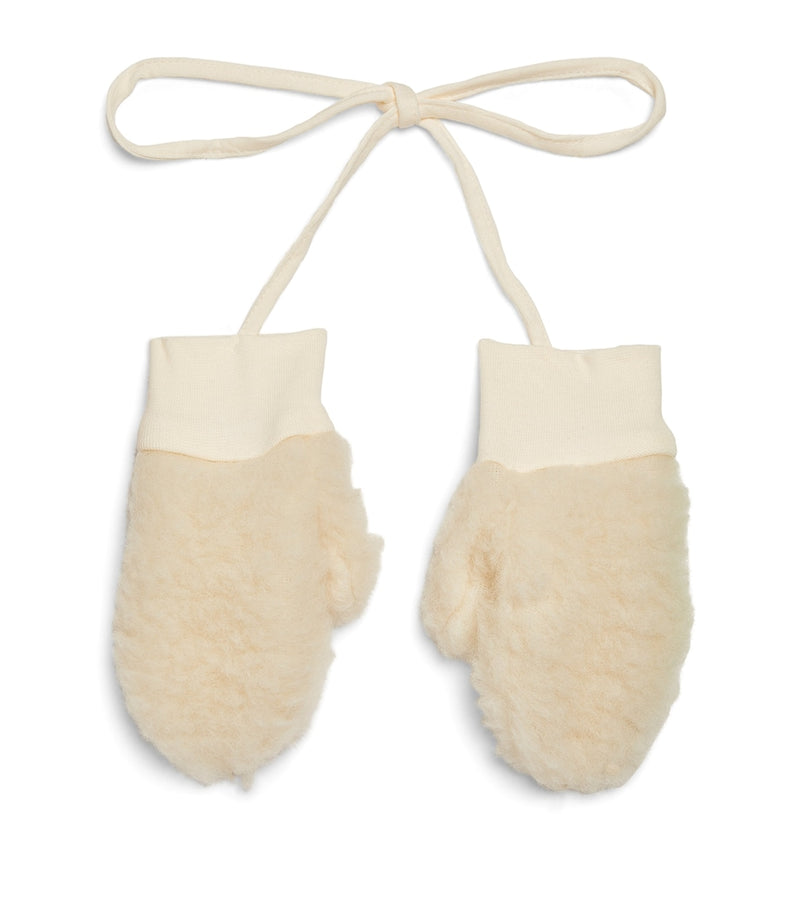 Binibamba merino wool baby mittens, imported from the UK