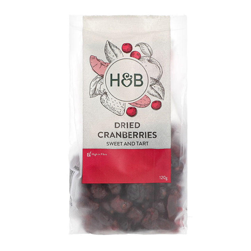 Holland & Barrett dried cranberries 120g, UK version