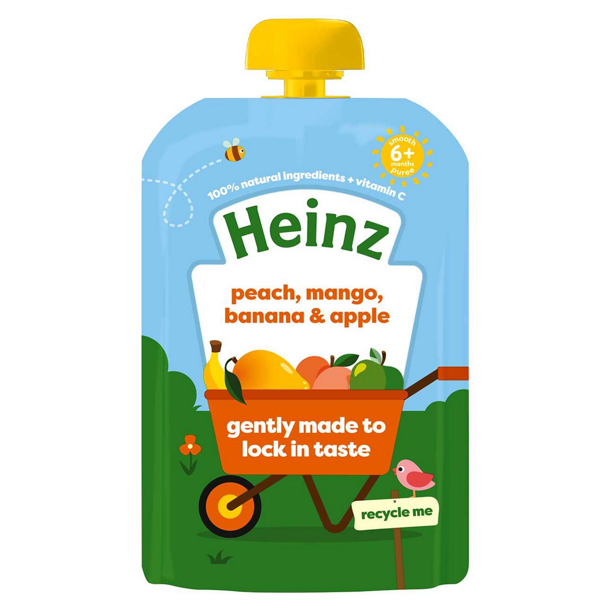 Heinz 6+ Months By Nature Peach, Mango, Banana & Apple 100g GOODS Boots   