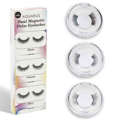 Superdrug Aquarius Magnetic Eyelash 3 Pairs Glam Volume Sexy False Lashes- Buy online at McGrocer
