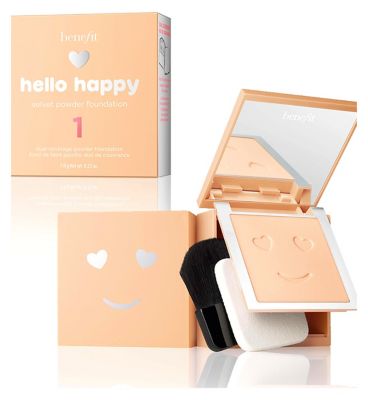 Benefit Hello Happy Velvet Powder Foundation GOODS Boots Shade 01  