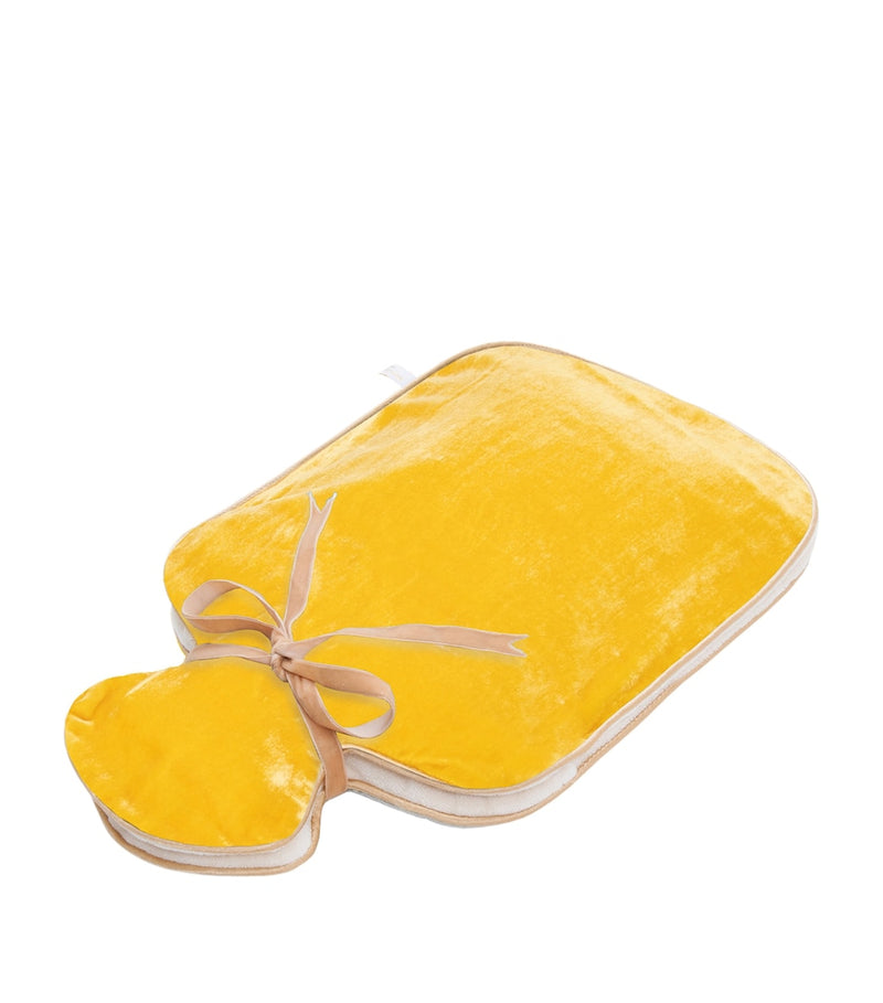 Holistic Silk velvet hot water bottle, UK version