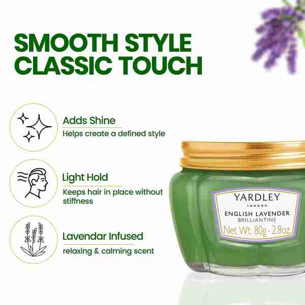 Yardley London English Lavender brilliantine 80g, imported from the UK