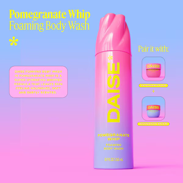 Daise foaming body wash pomegranate whip 265ml - British product