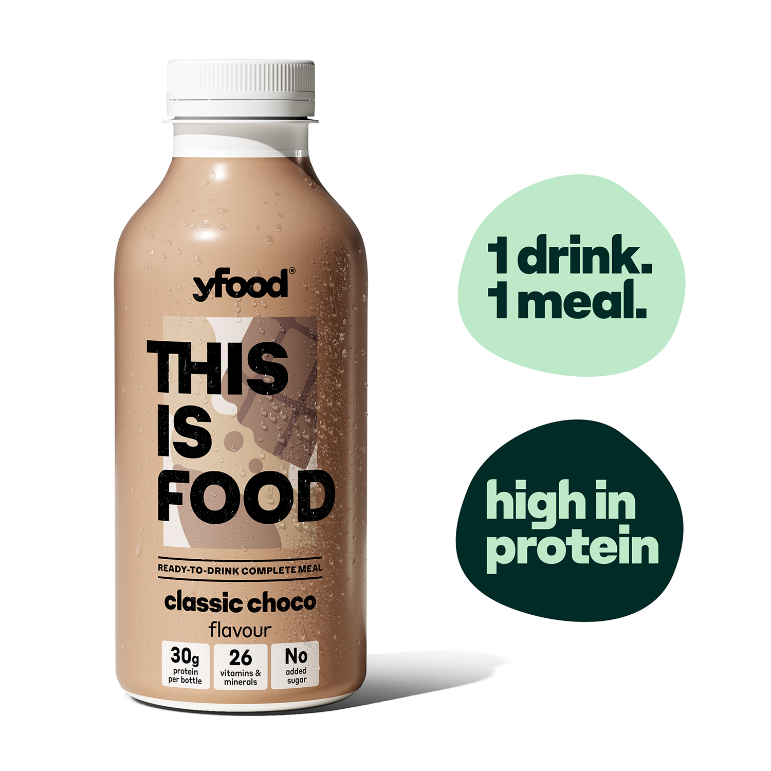 Yfood complete meal drink Classic Choco 500ml, imported from the UK