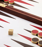 Assouline pebbled leather backgammon set - British product