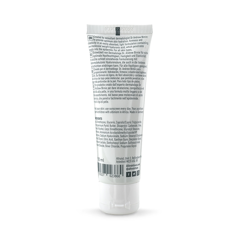 Altruist moisturising fluid 0.5% hyaluronic acid 50ml (British brand)