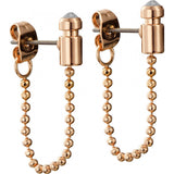 DKNY gold ladies earrings - British product