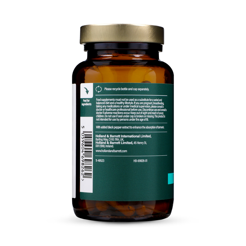 Holland & Barrett turmeric complex 90 capsules, imported from the UK