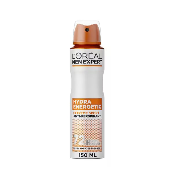 L'Oreal Men Expert Hydra Energetic deodorant spray 250ml, imported from the UK