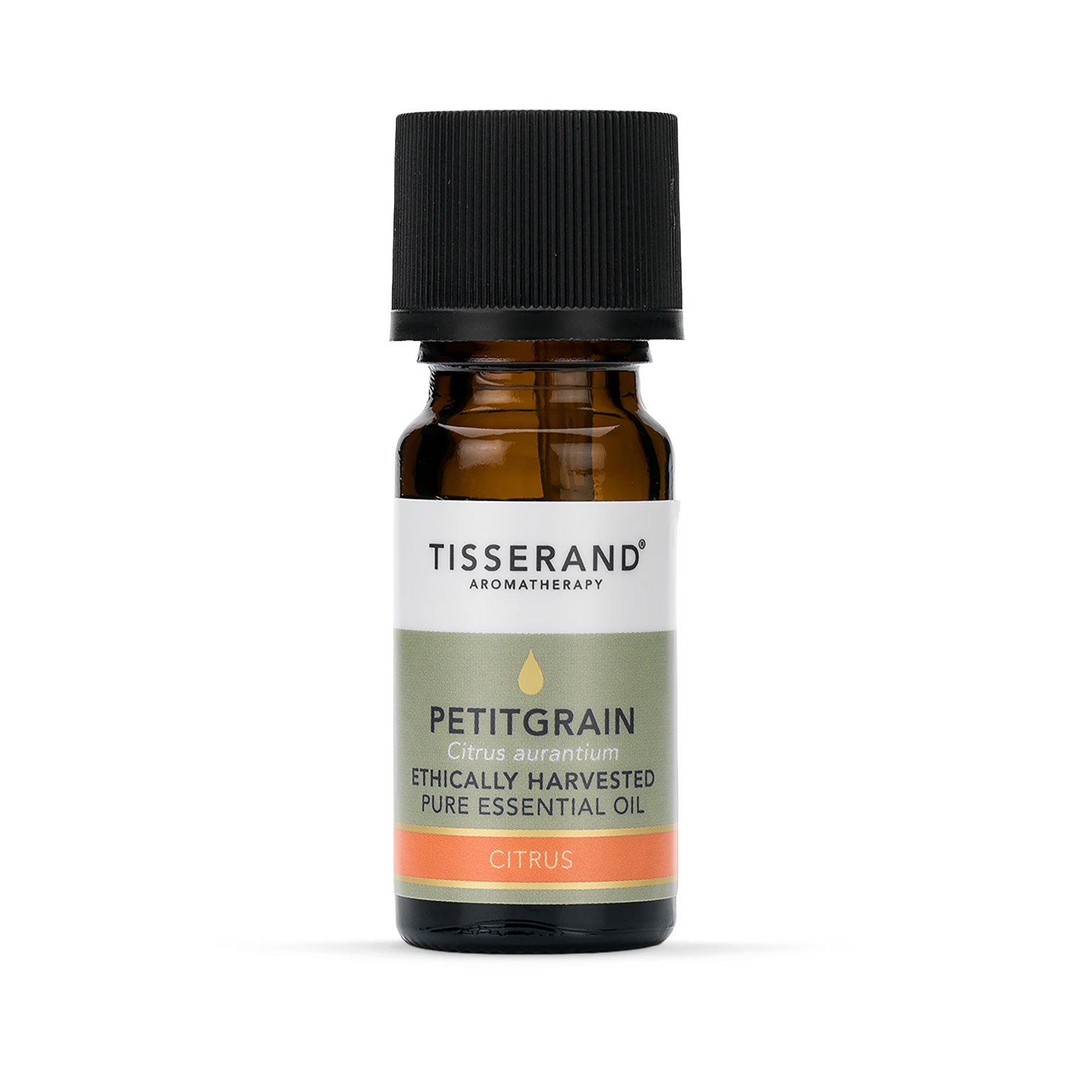 Tisserand Petitgrain Pure Essential Oil 9ml, imported from the UK