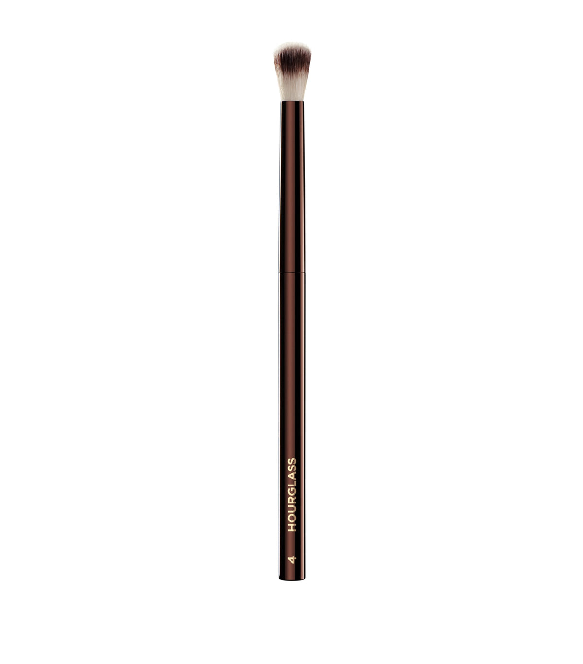 Hourglass No.4 crease brush with domed Taklon bristles and weighted handle, UK version