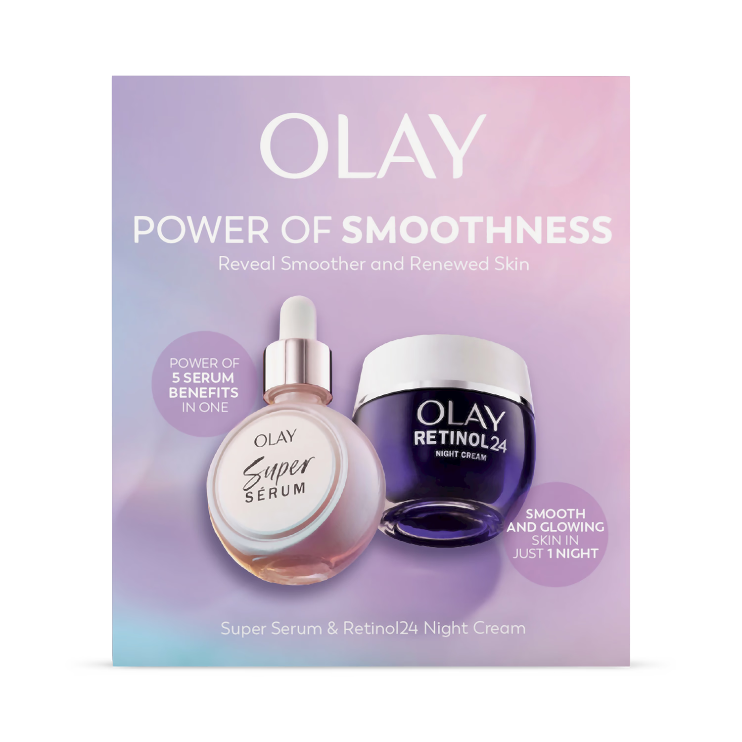 Olay gift set Super Serum 30ml and Retinol24 50ml, UK version