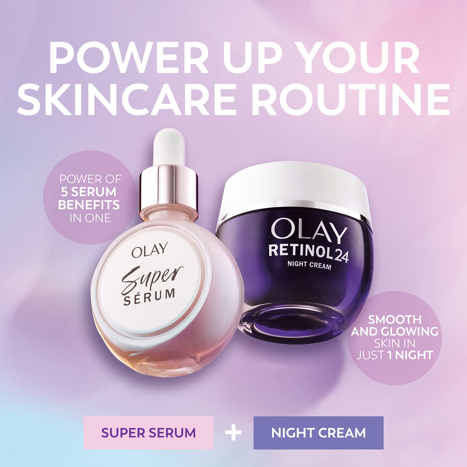 Olay gift set Super Serum 30ml and Retinol24 50ml, UK version