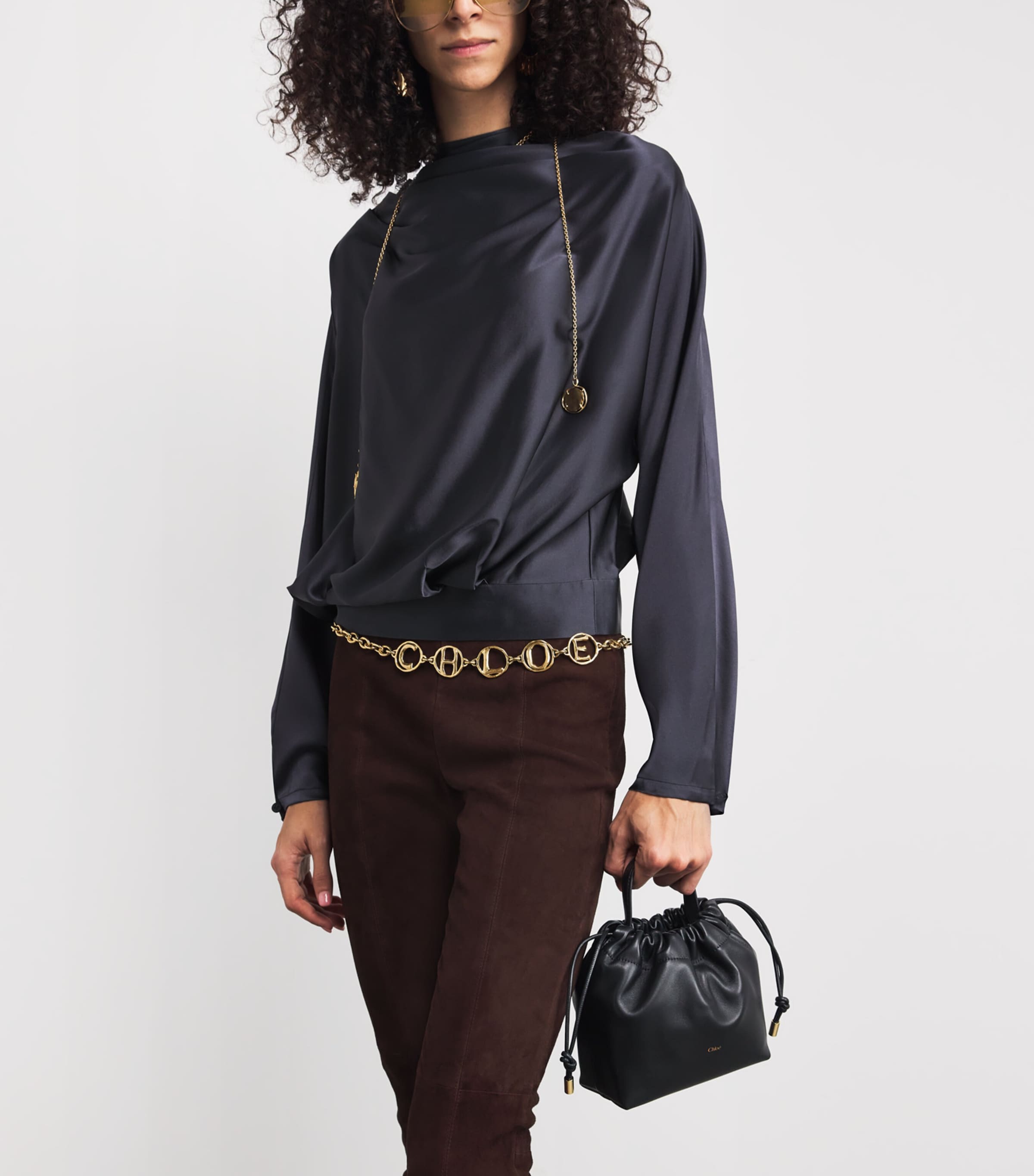 Chloé Mini Icons shoulder bag in nappa leather (British brand)