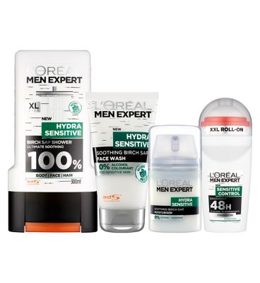 L’Oreal Men Expert Hydra Sensitive Skin Soothing White Range