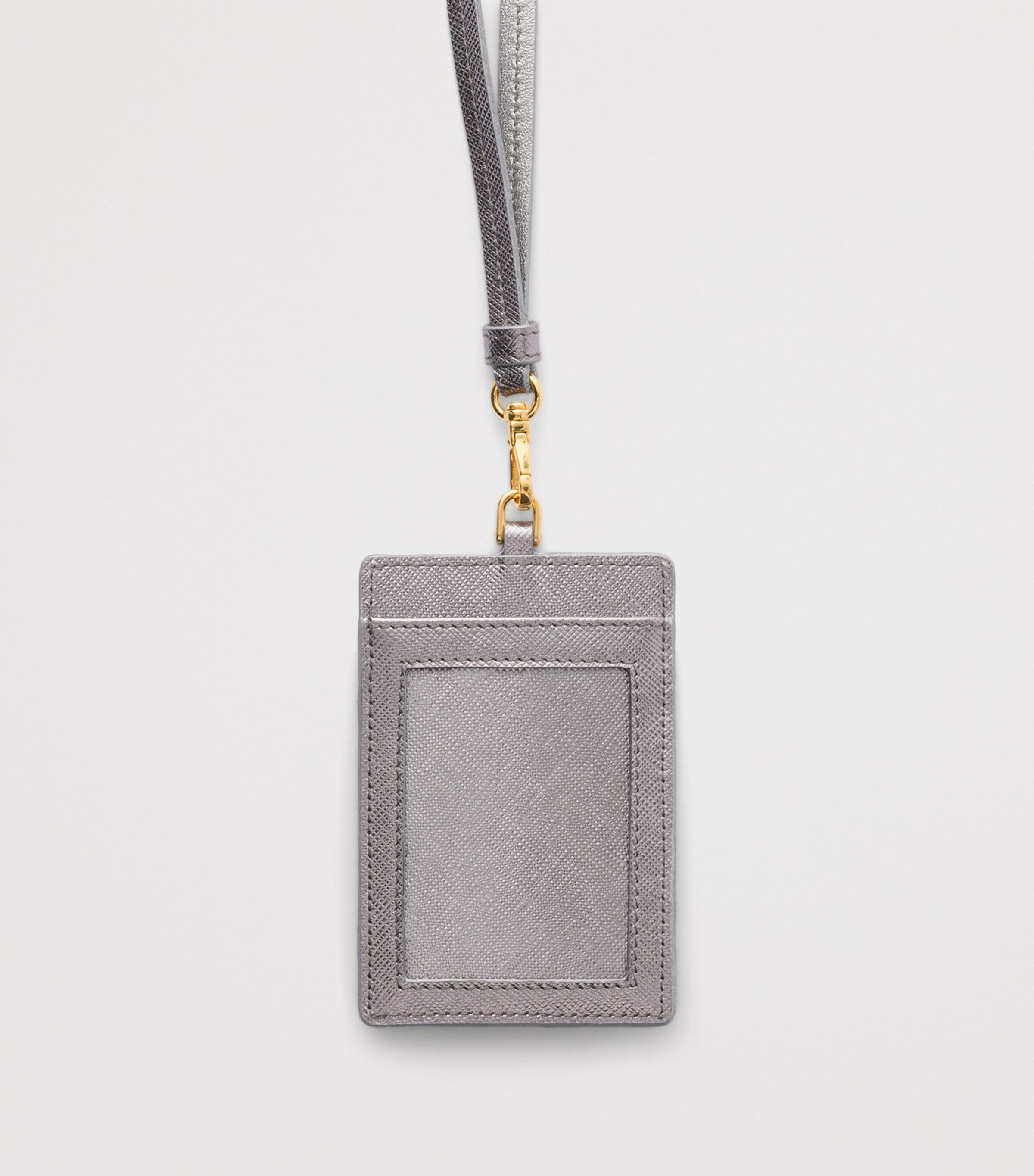 Prada Saffiano leather badge holder, imported from the UK